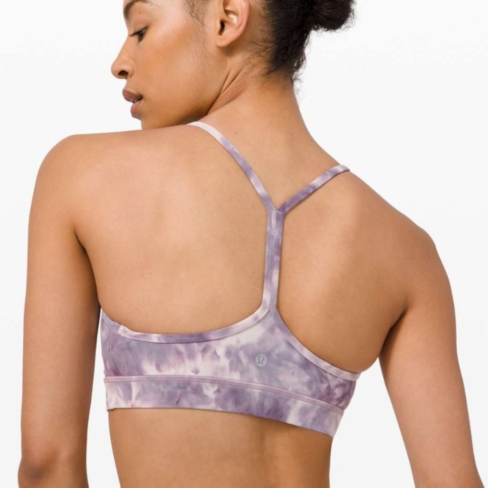 lululemon athletica Purple Tie-Dye Thin-Strap Sports Bra